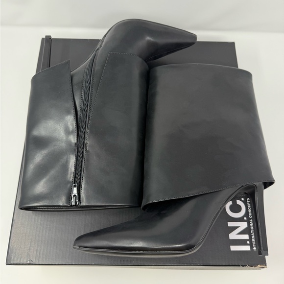 INC International Concepts Black Ankle Stiletto Boots- 9M -NIB - Picture 16 of 16